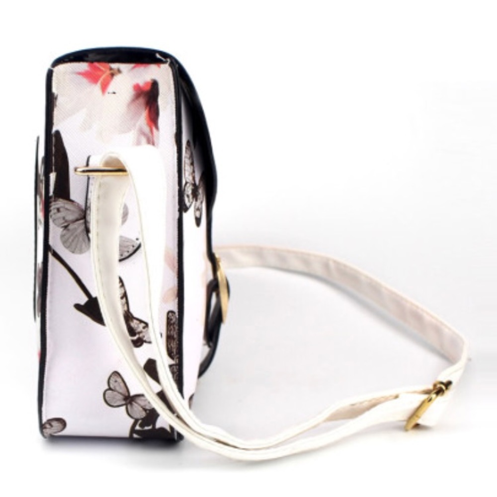 Floral/Butterfly printed crossbody bag - Picture 3 of 4